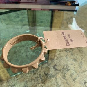 Carmen Sol Signature Bracelet Beige/Tan New With Tag